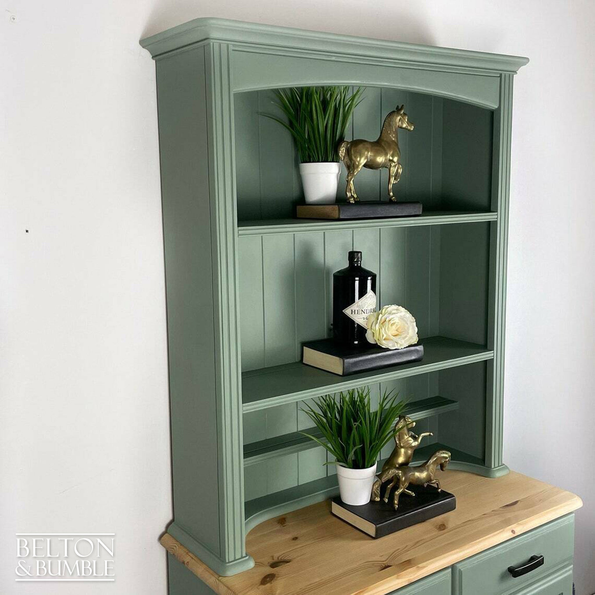 Ducal Pine Welsh Dresser in Duck Egg Blue Green-Belton & Bumble
