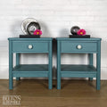 Bedside Drawers Set in Duck Egg Blue-Belton & Bumble