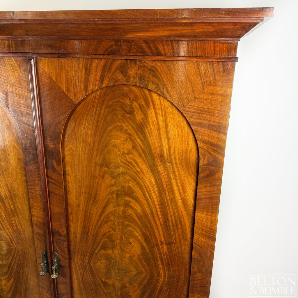 Vintage Walnut Double Door Armoire Wardrobe-Wardrobe-Belton & Bumble