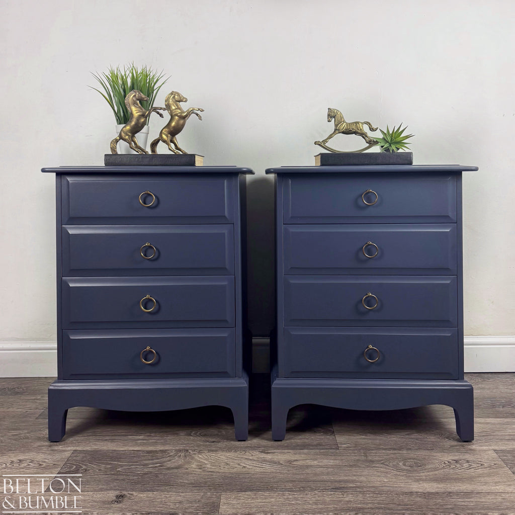 STAG Minstrel Narrow 6 Drawer Tallboy in Navy
