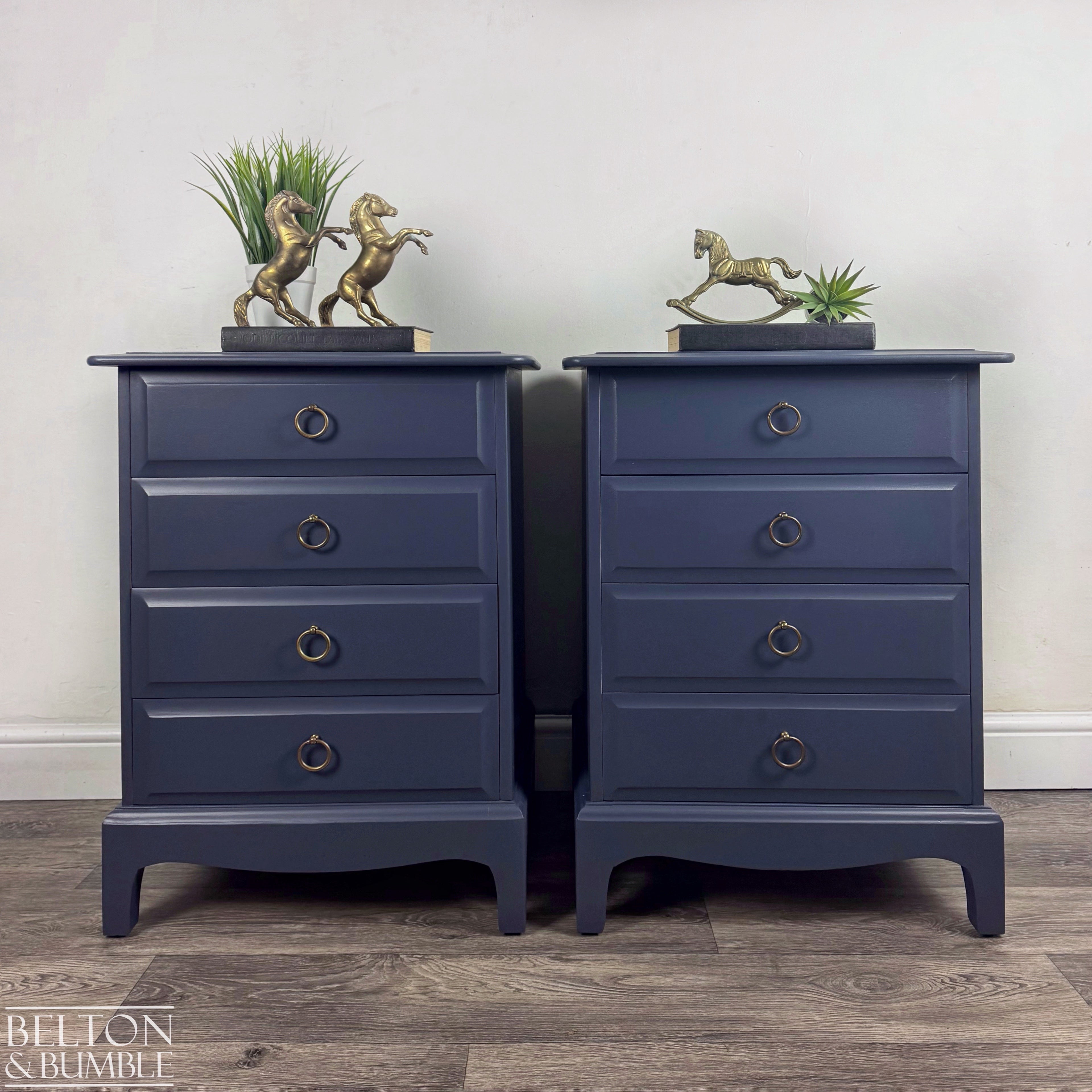 STAG Minstrel Narrow 6 Drawer Tallboy in Navy