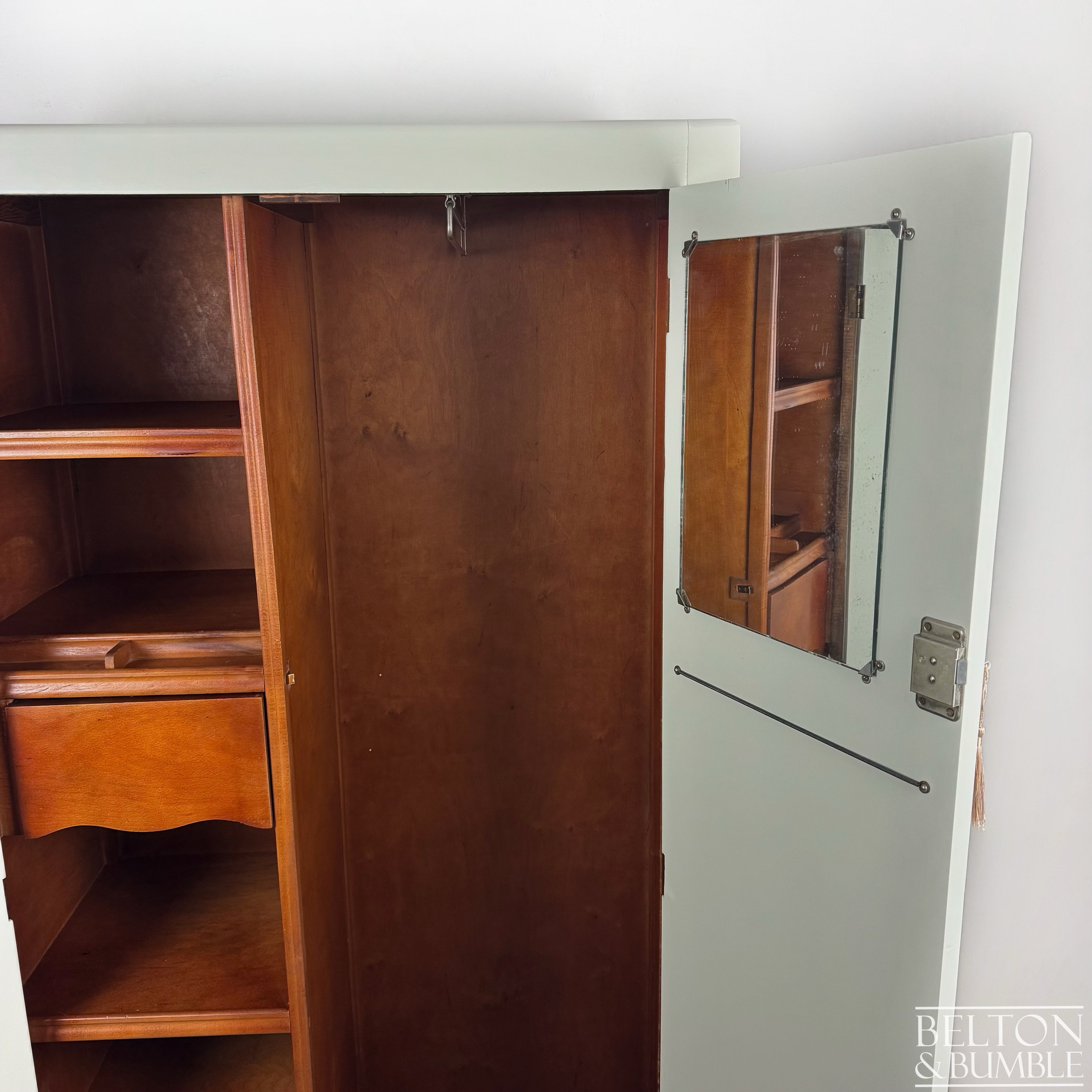 Lebus Double Door Wardrobe in Farrow & Ball Eddy