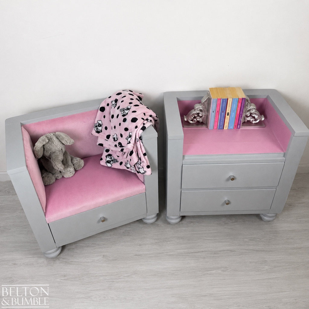 Children’s Reading Seat & Bookcase – Storage & Seating Set