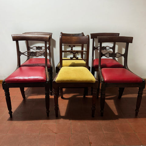 Set of Six Antique Dining Chairs – Available for Custom Commission-Belton & Butler