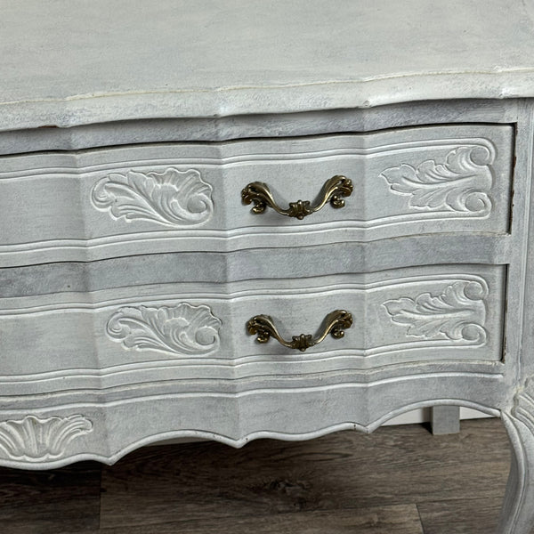 Elegant Serpentine Two Drawer Chest of Drawers - Available to Commission
