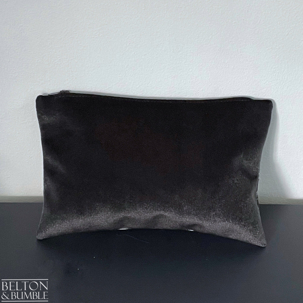 Handmade Make Up / Travel Toiletries Bag in “Silverback” Fabric by Emma Shipley-Belton & Bumble