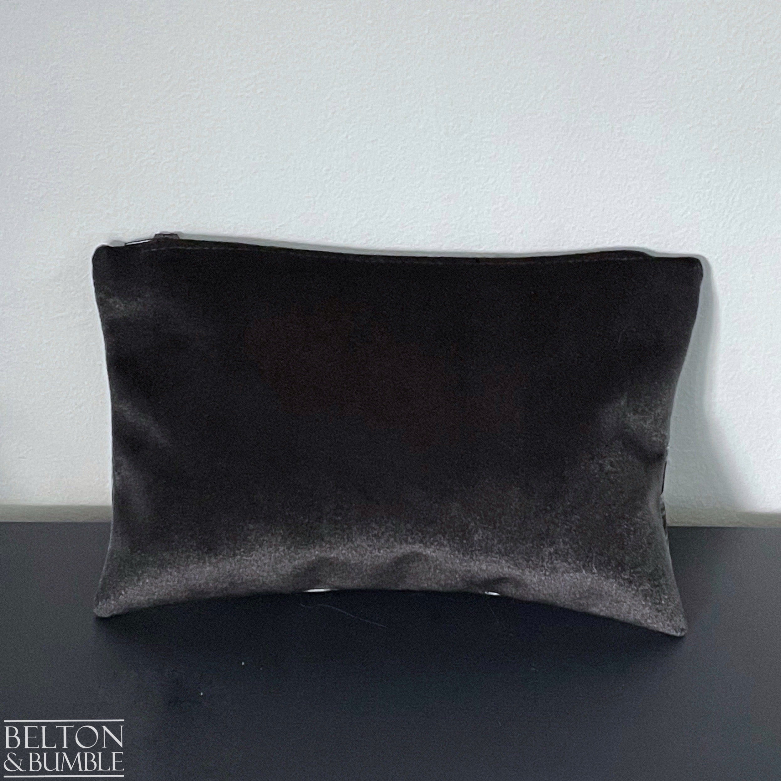 Handmade Make Up / Travel Toiletries Bag in “Silverback” Fabric by Emma Shipley-Belton & Bumble