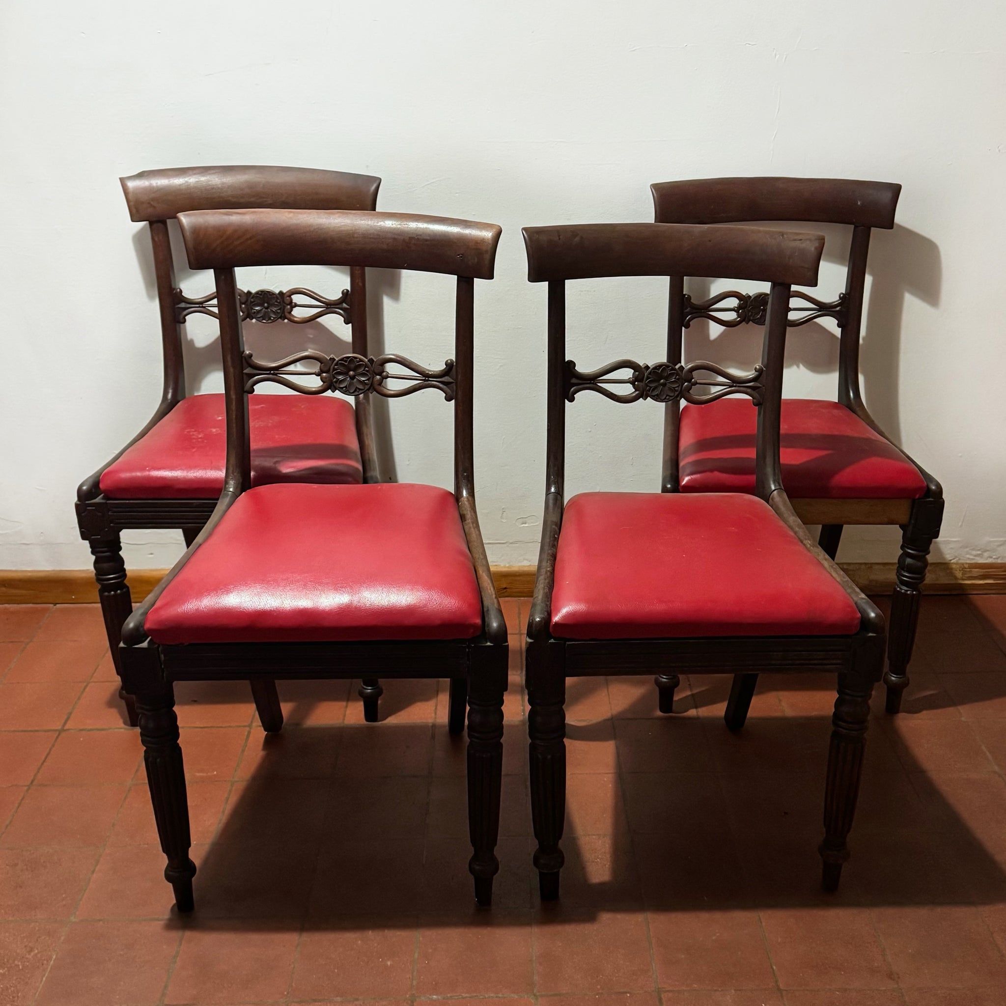 Set of Four Antique Dining Chairs – Ready for Custom Commission-Belton & Butler