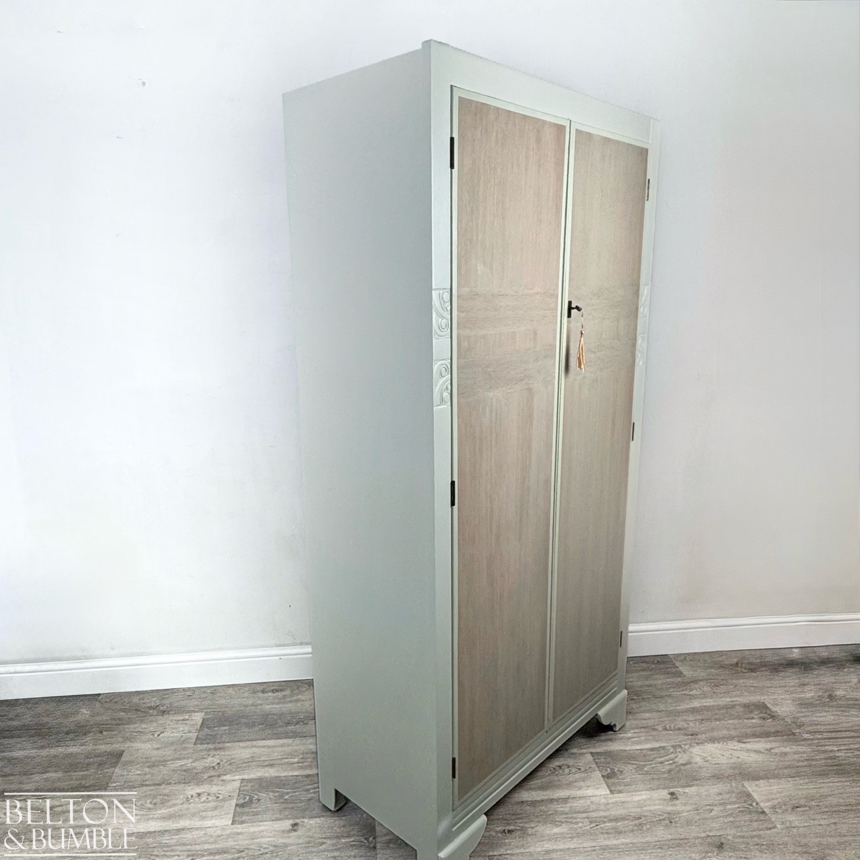 Lebus Double Door Wardrobe in Farrow & Ball Eddy