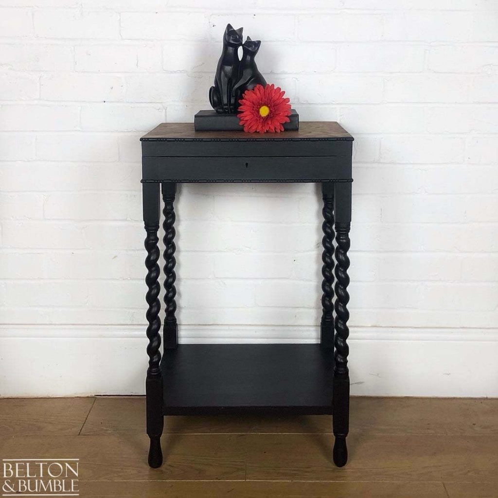 Tiger Oak Side Table with Storage-Belton & Bumble