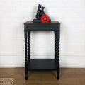 Tiger Oak Side Table with Storage-Belton & Bumble