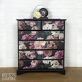 Black Floral Chest of Drawers-Belton & Bumble