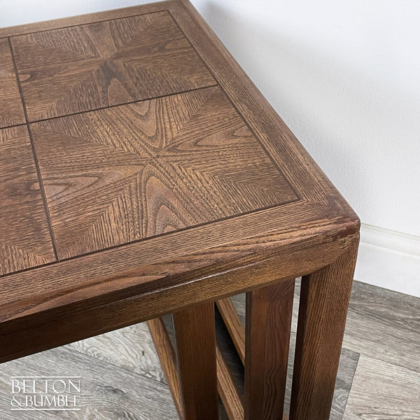 G Plan Parquetry Nest Of Three Tables-Belton & Butler