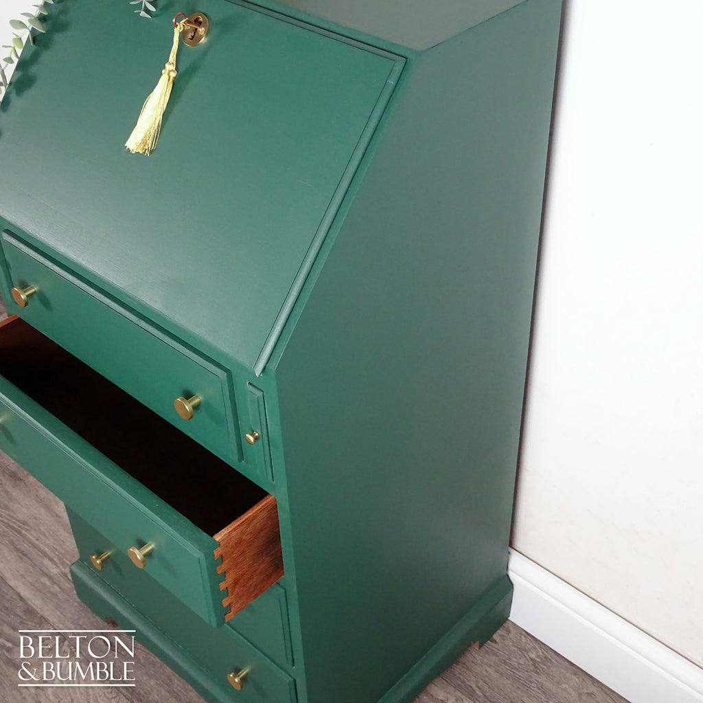 Petite Writing Desk Bureau in Green-Belton & Bumble