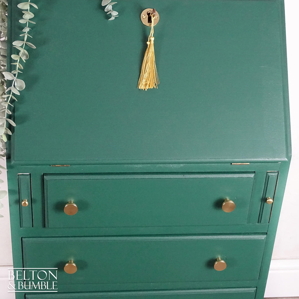 Petite Writing Desk Bureau in Green-Belton & Bumble