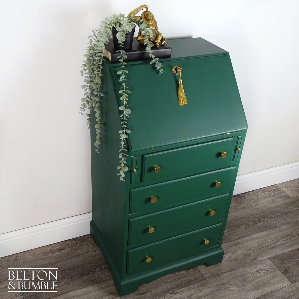Petite Writing Desk Bureau in Green-Belton & Bumble