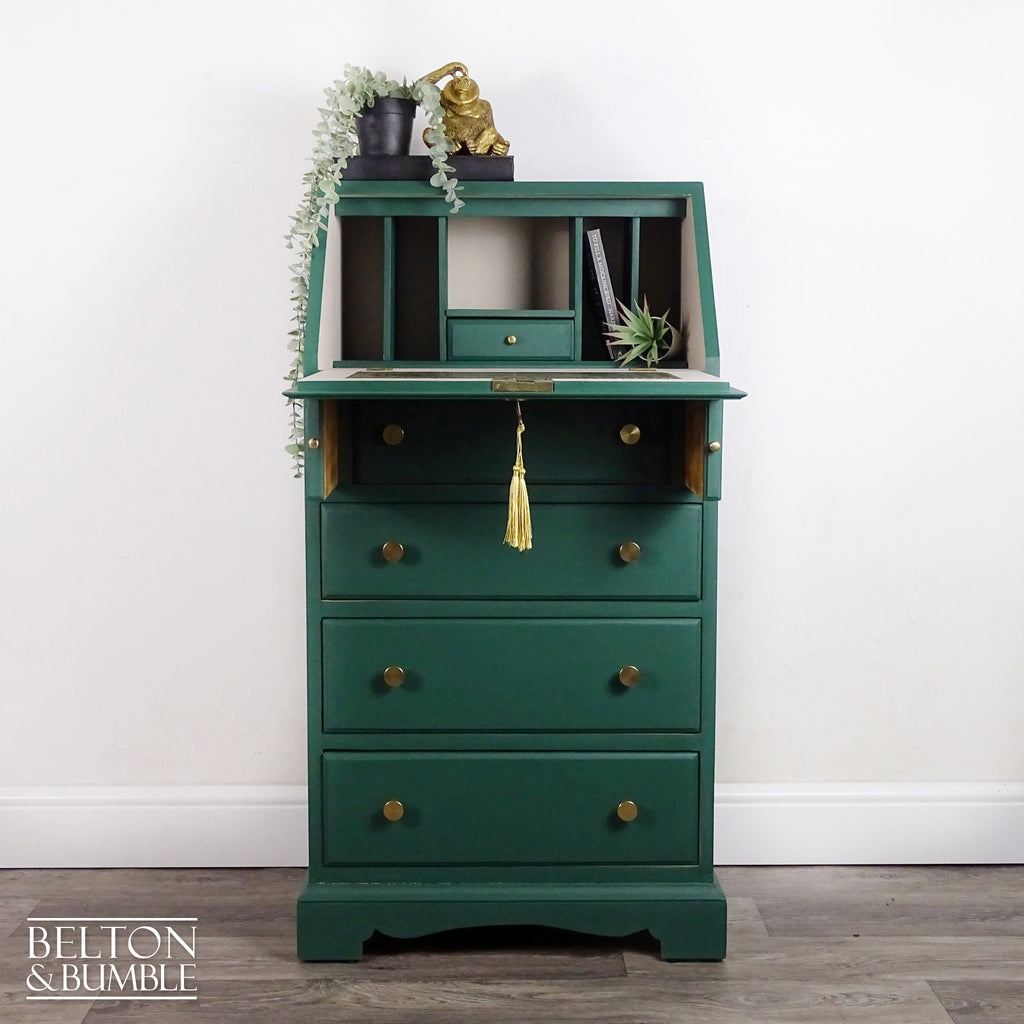 Petite Writing Desk Bureau in Green-Belton & Bumble