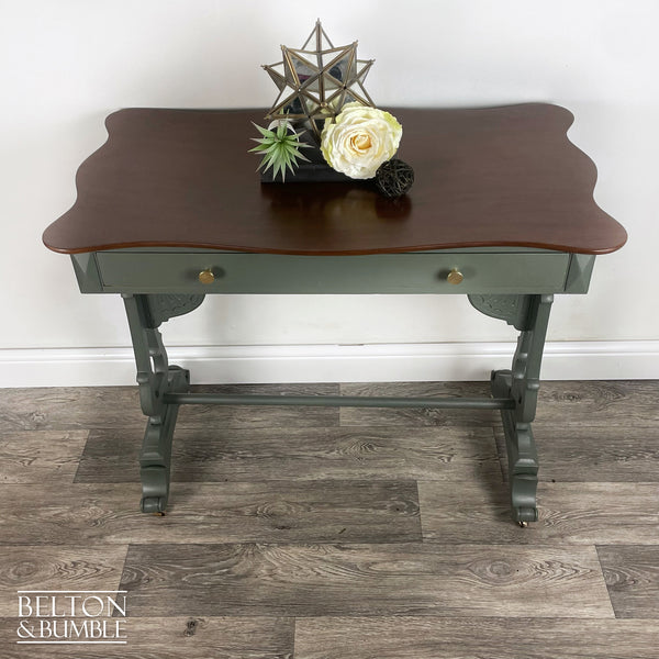 Large Mahogany Console Table in Green-Belton & Butler