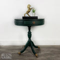 Drum Table in Green and Black-Belton & Bumble