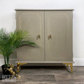 Linen Storage Cupboard in Green Grey-Belton & Bumble