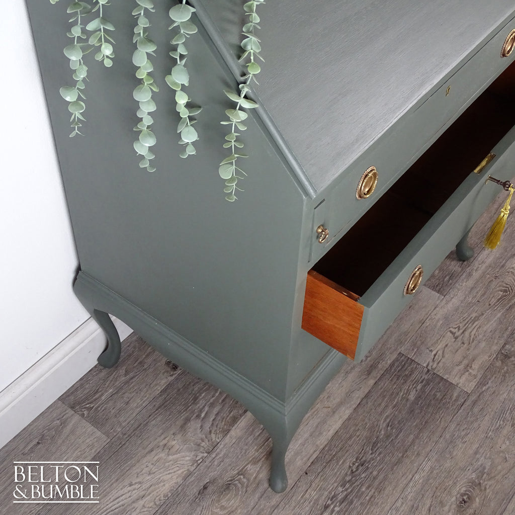 Queen Anne Writing Bureau in Green-Belton & Bumble