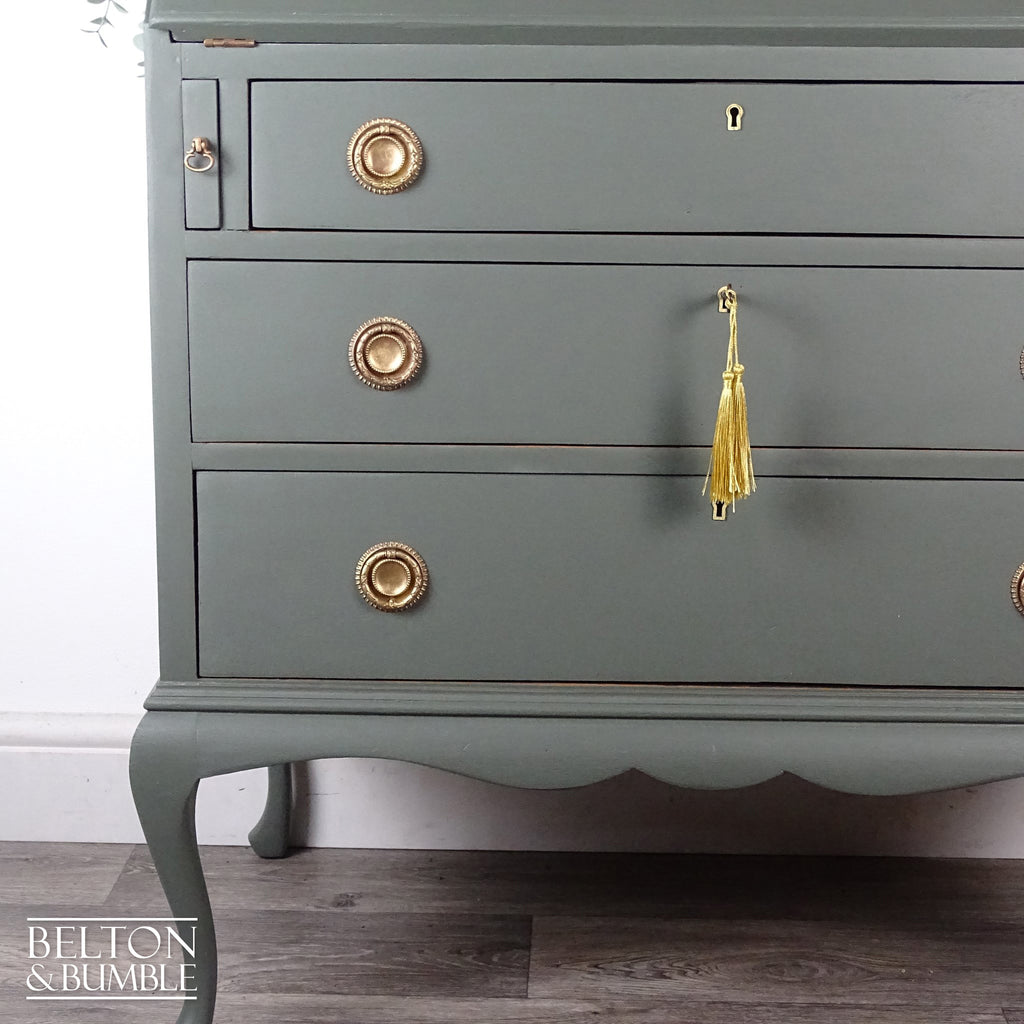 Queen Anne Writing Bureau in Green-Belton & Bumble