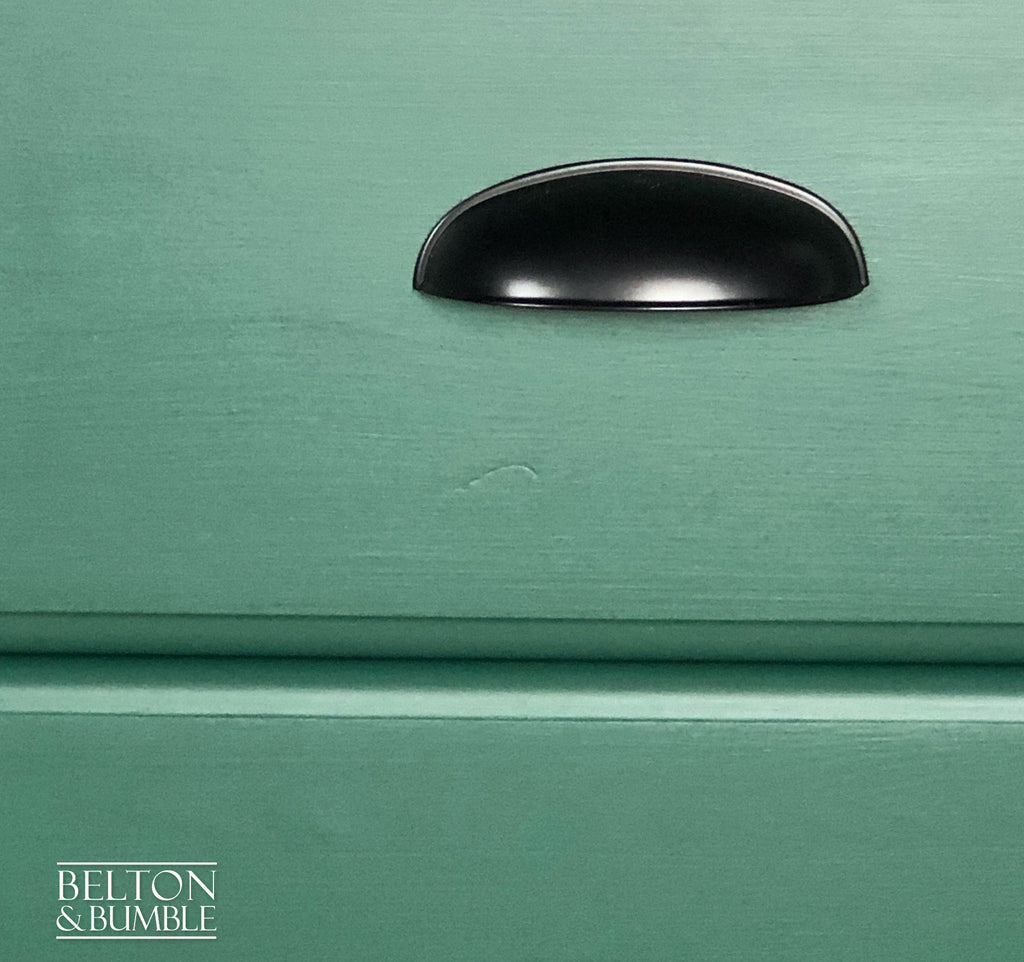 Green Double Pedestal Desk-Belton & Bumble