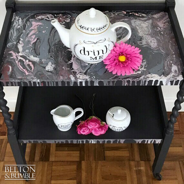Dark Grey Hostess Tea Trolley-Belton & Butler