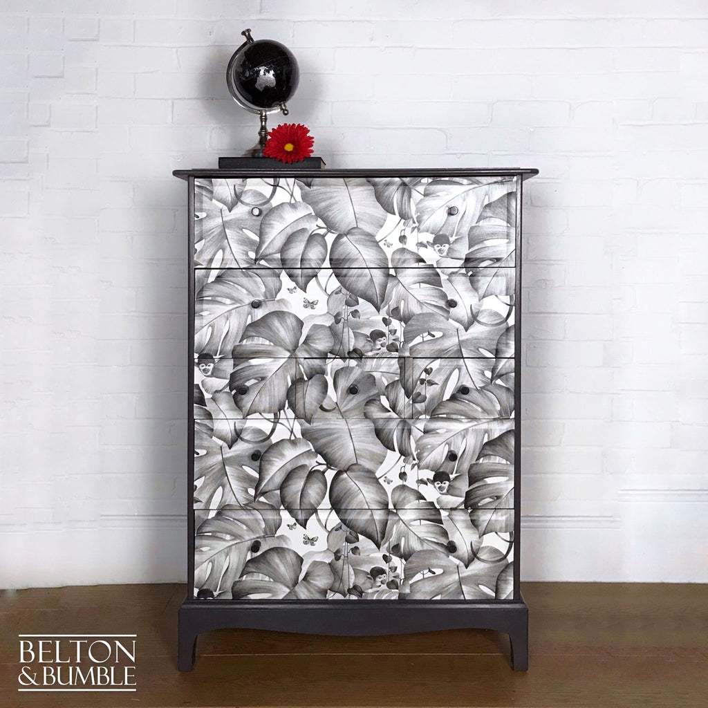 Vintage Stag Minstrel Tall Boy Chest Of Drawers-Belton & Bumble