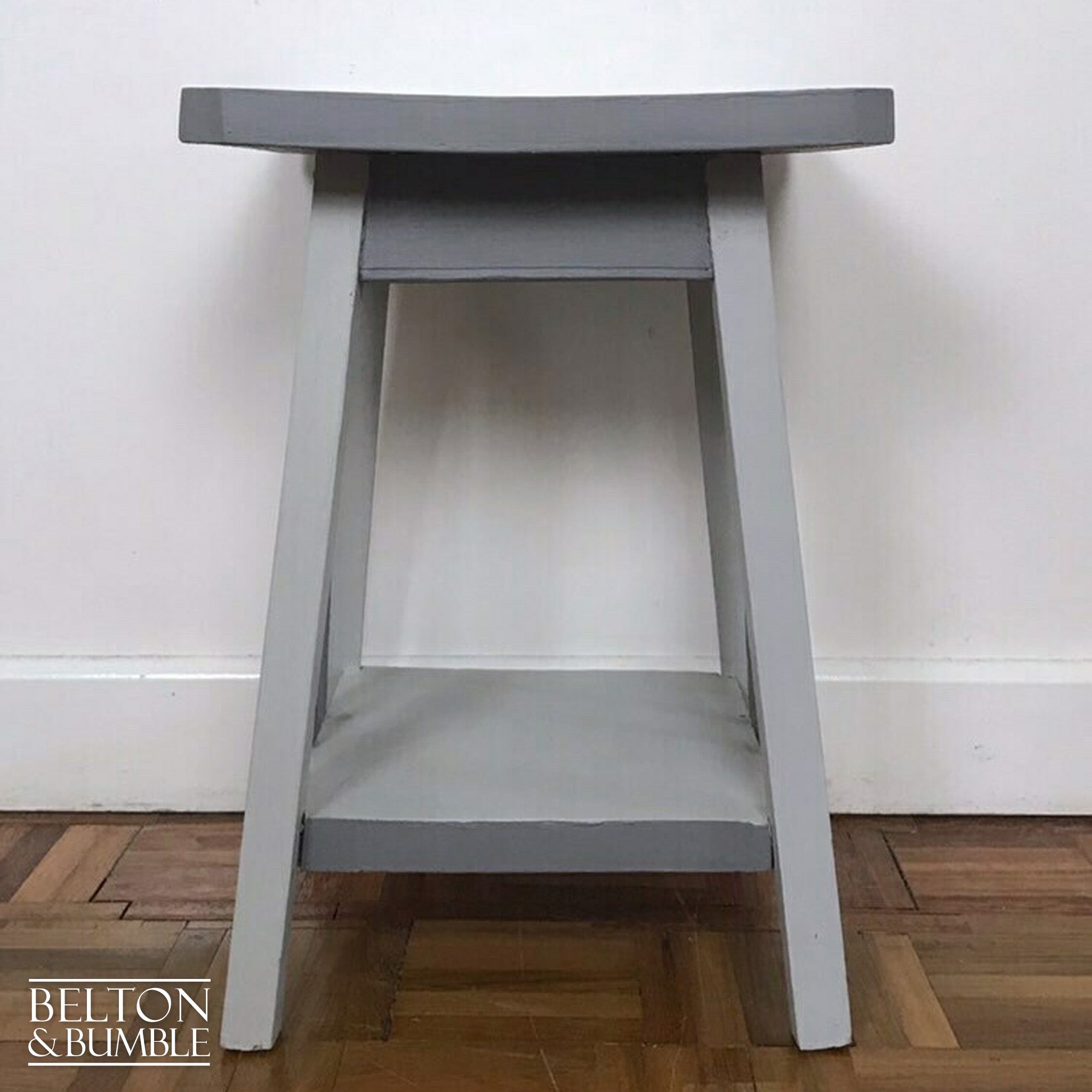 Grey Rustic Side Table-Belton & Bumble