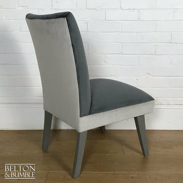 Grey Velvet Accent Chair-Belton & Butler