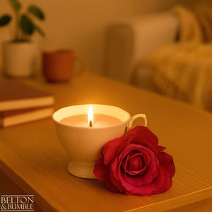 Soy Wax Petite Teacup “Black Cherry” Candle