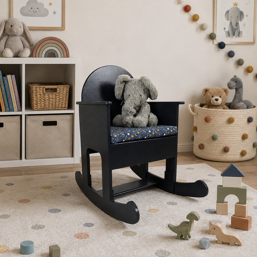 Small Child’s Rocking Chair in Navy