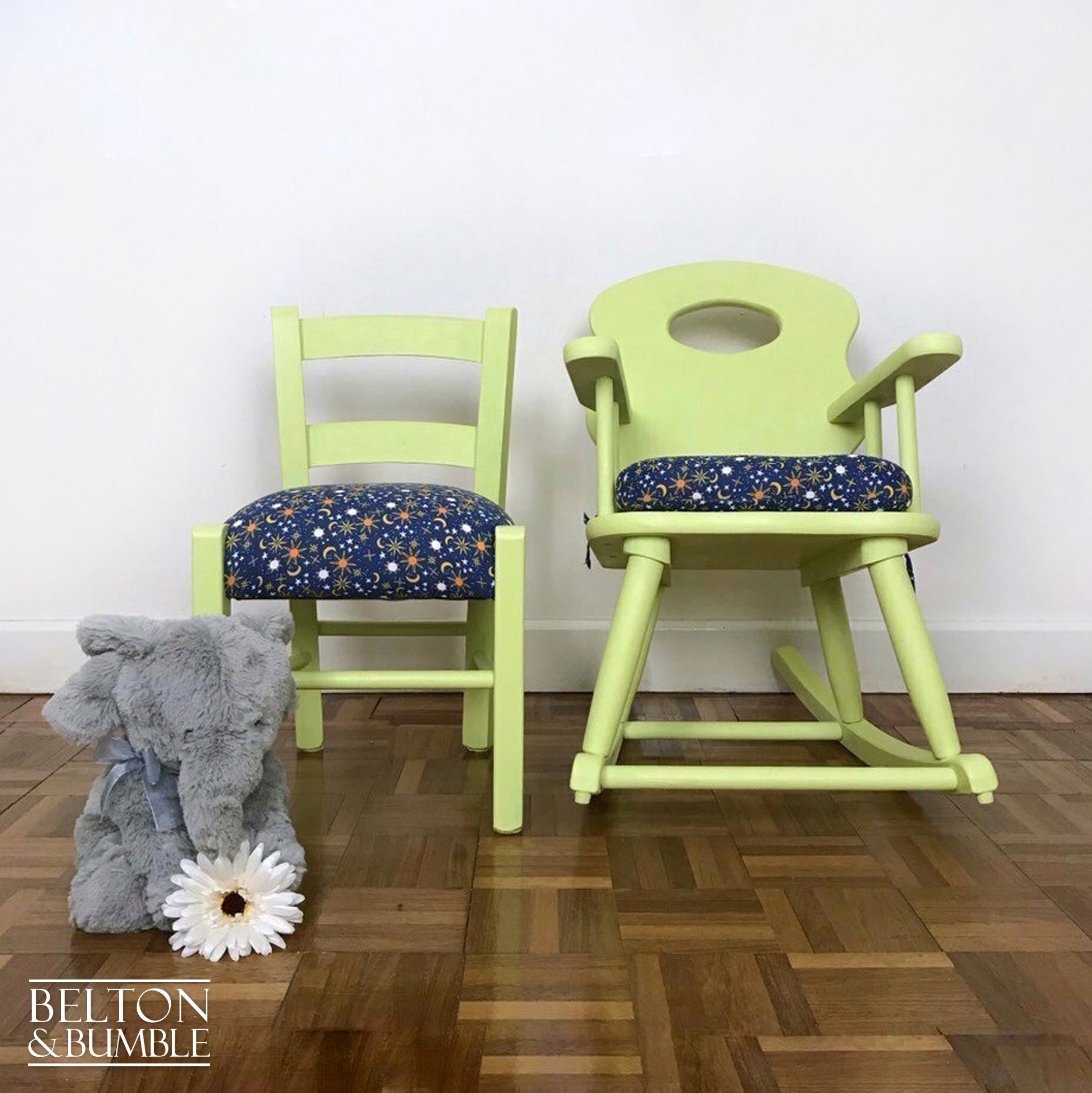 Small Children’s Chair and Rocking Chair Set-Belton & Bumble