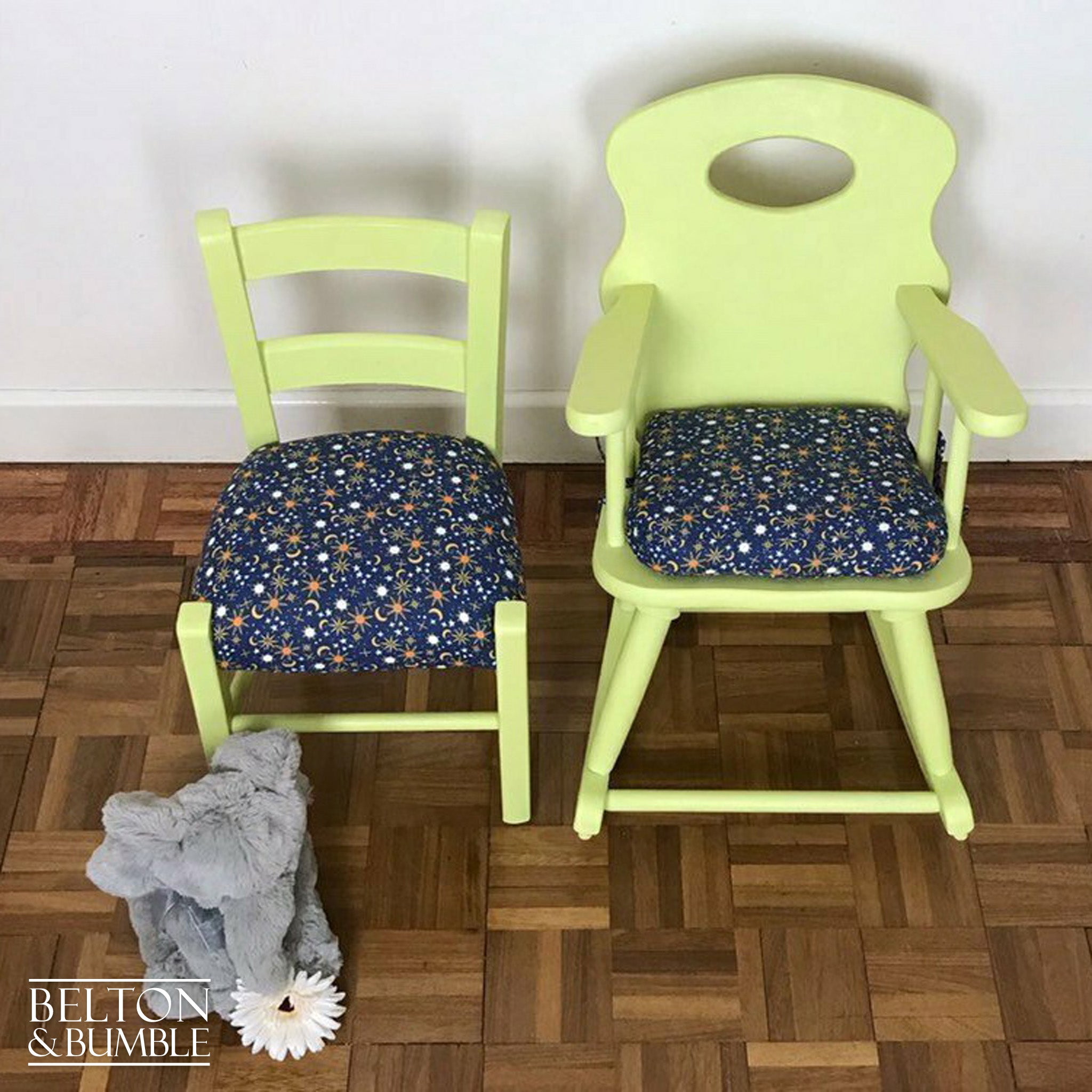 Small Children’s Chair and Rocking Chair Set-Belton & Bumble