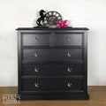 Large Dark Grey Wooden Chest of Drawers-Belton & Bumble