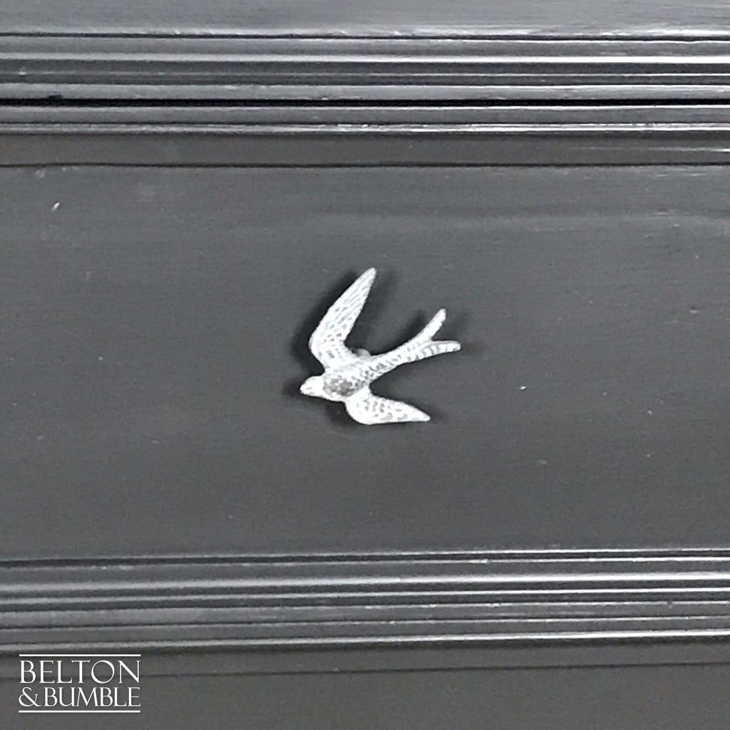 Large Dark Grey Wooden Chest of Drawers-Belton & Bumble