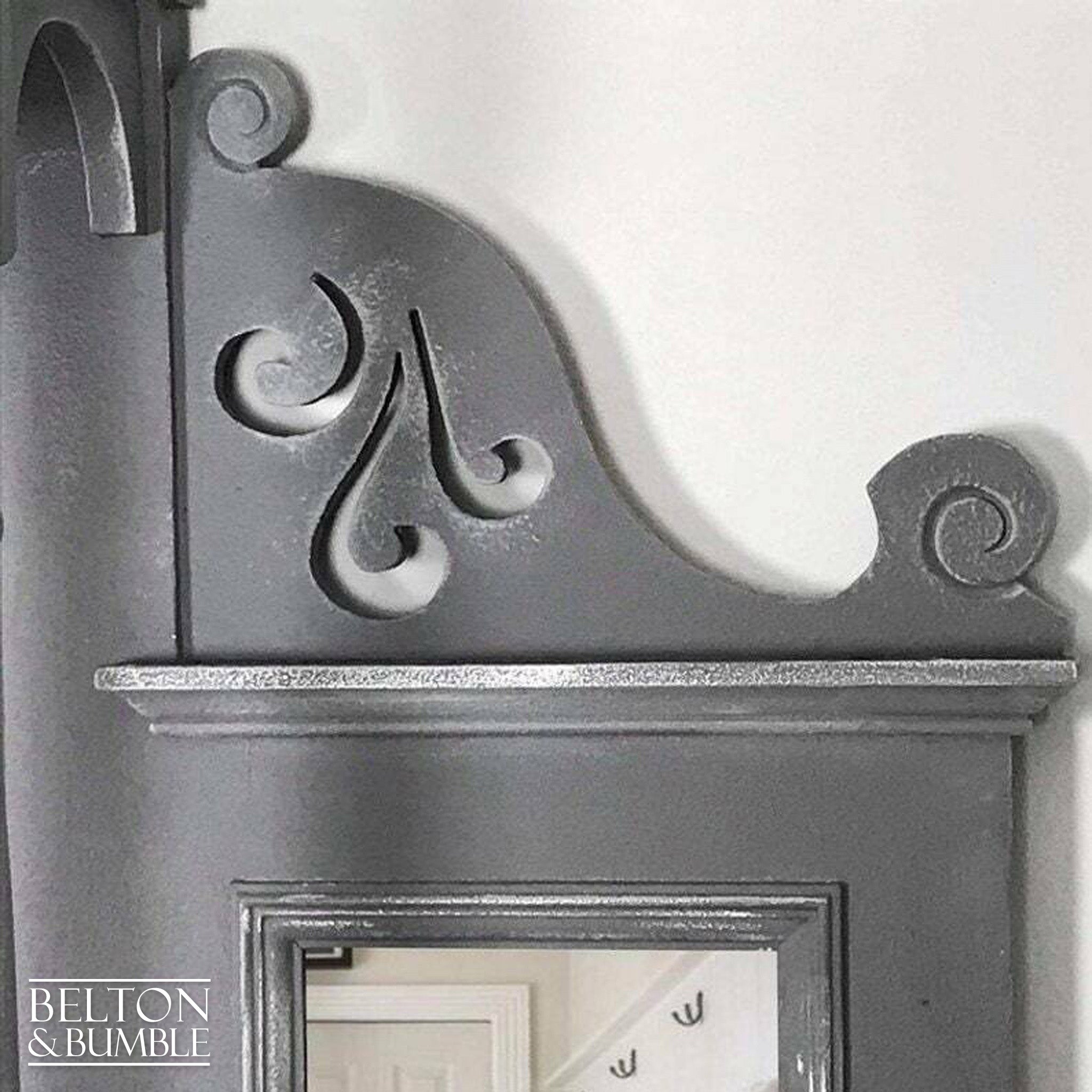 Light Grey Chiffonier Drinks Cabinet with Mirrors-Belton & Bumble