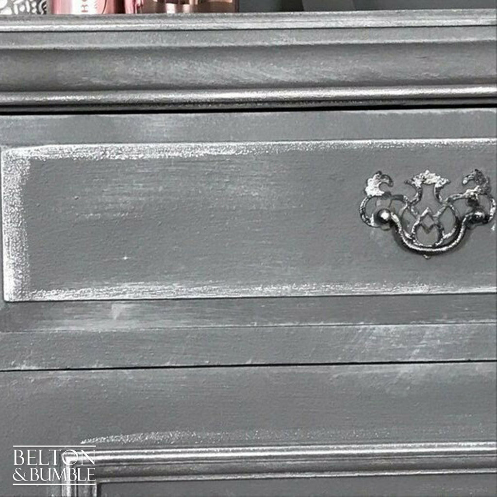 Light Grey Chiffonier Drinks Cabinet with Mirrors-Belton & Bumble