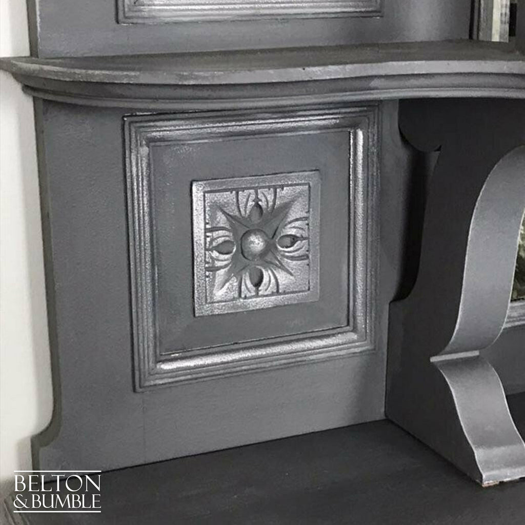 Light Grey Chiffonier Drinks Cabinet with Mirrors-Belton & Bumble