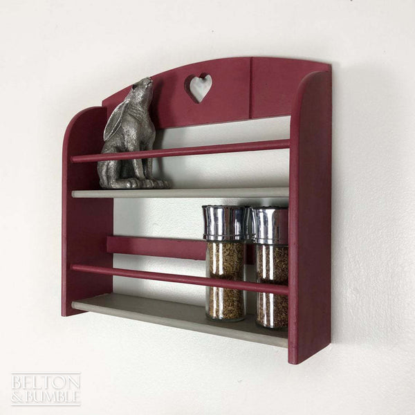 Spice Rack Shelving in Grey and Mulberry-Belton & Butler