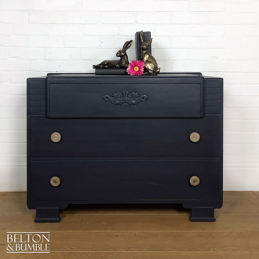 Navy Blue Chest of Drawers-Belton & Bumble
