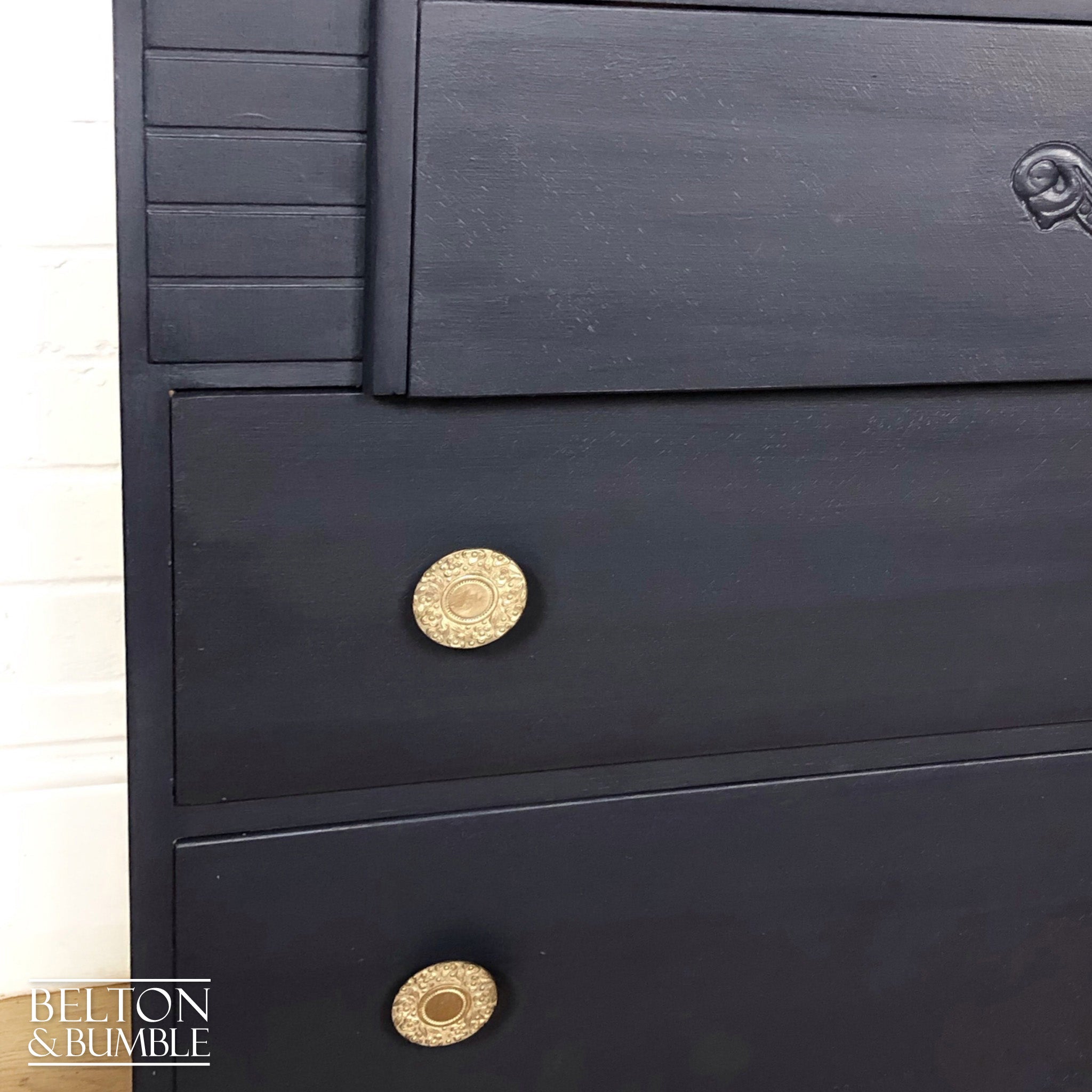 Navy Blue Chest of Drawers-Belton & Bumble