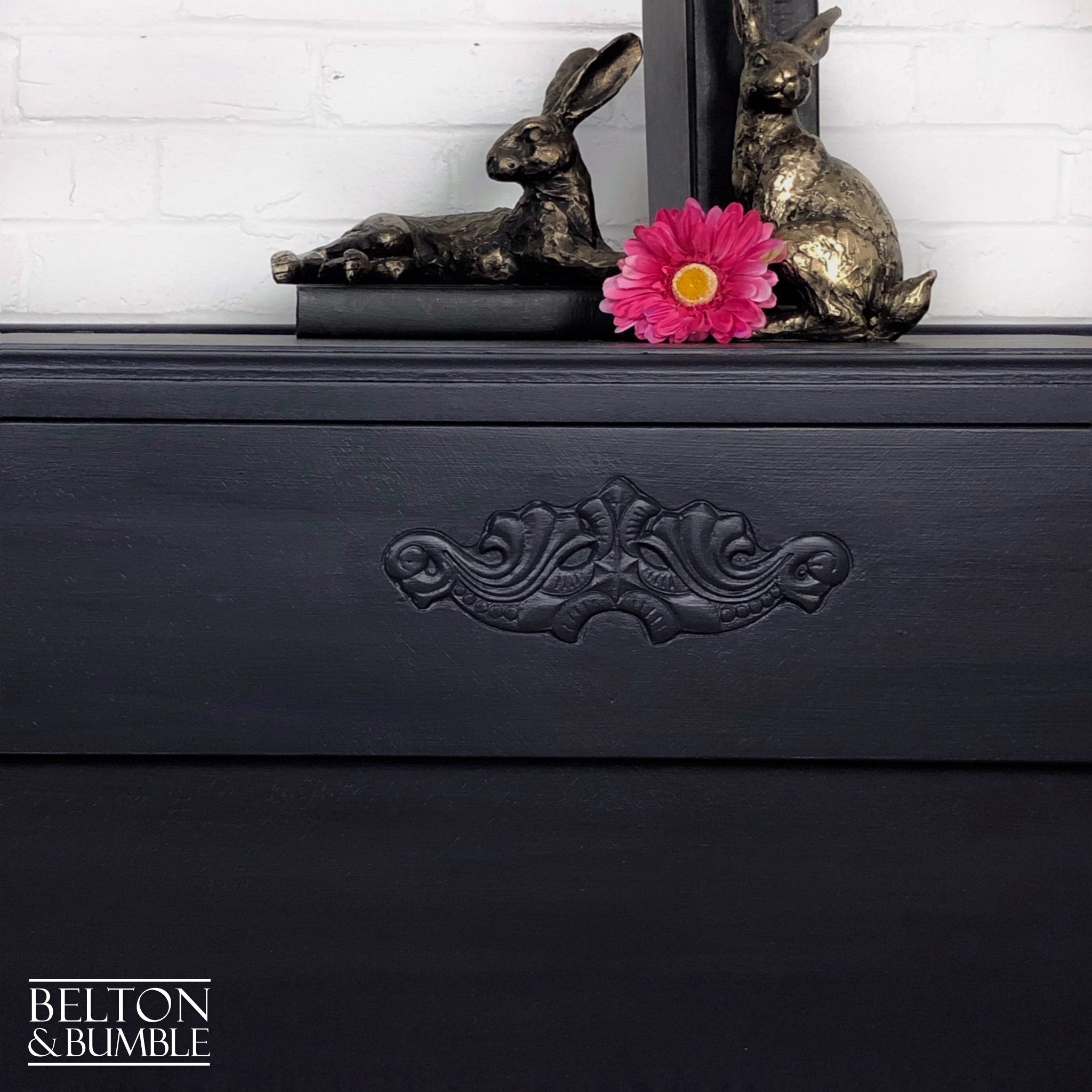 Navy Blue Chest of Drawers-Belton & Bumble