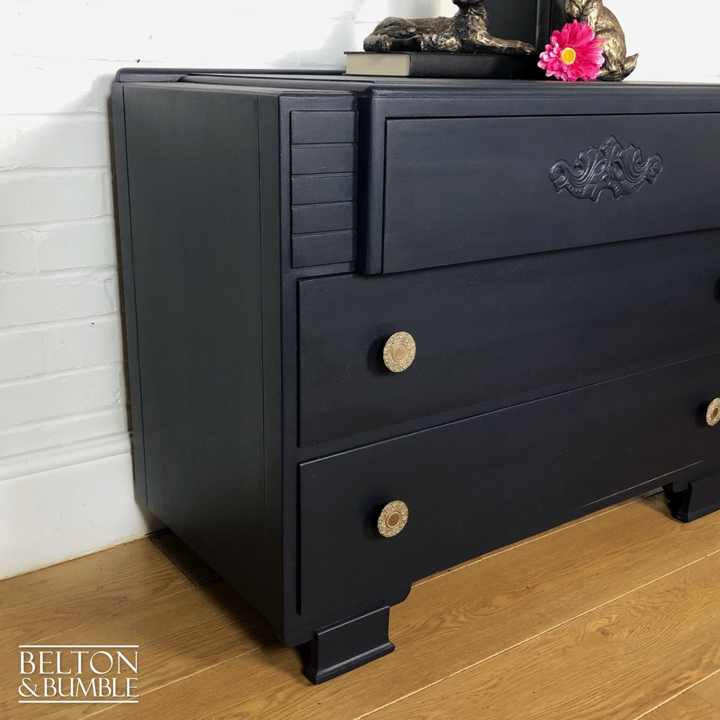 Navy Blue Chest of Drawers-Belton & Bumble