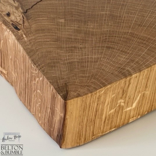 Oak Slice Cheese & Bread Board 44 cm – resin detail subtle lines adding texture