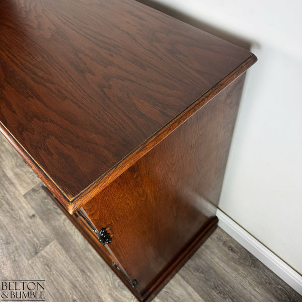 Old Charm Furniture Drinks Cabinet / Entertainment Unit — top view showing smooth finish