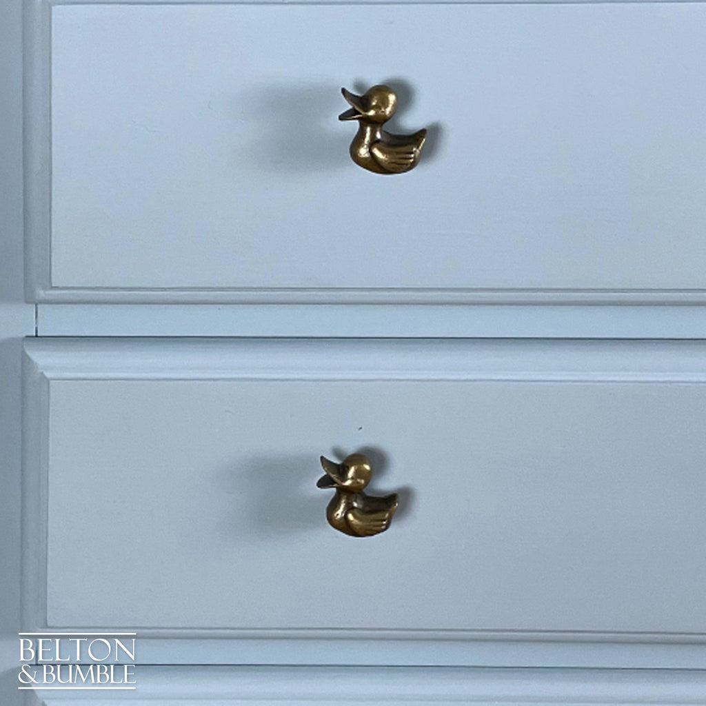 Four Drawer Chest of Drawers in Pale Blue for Children’s Nursery-Belton & Bumble