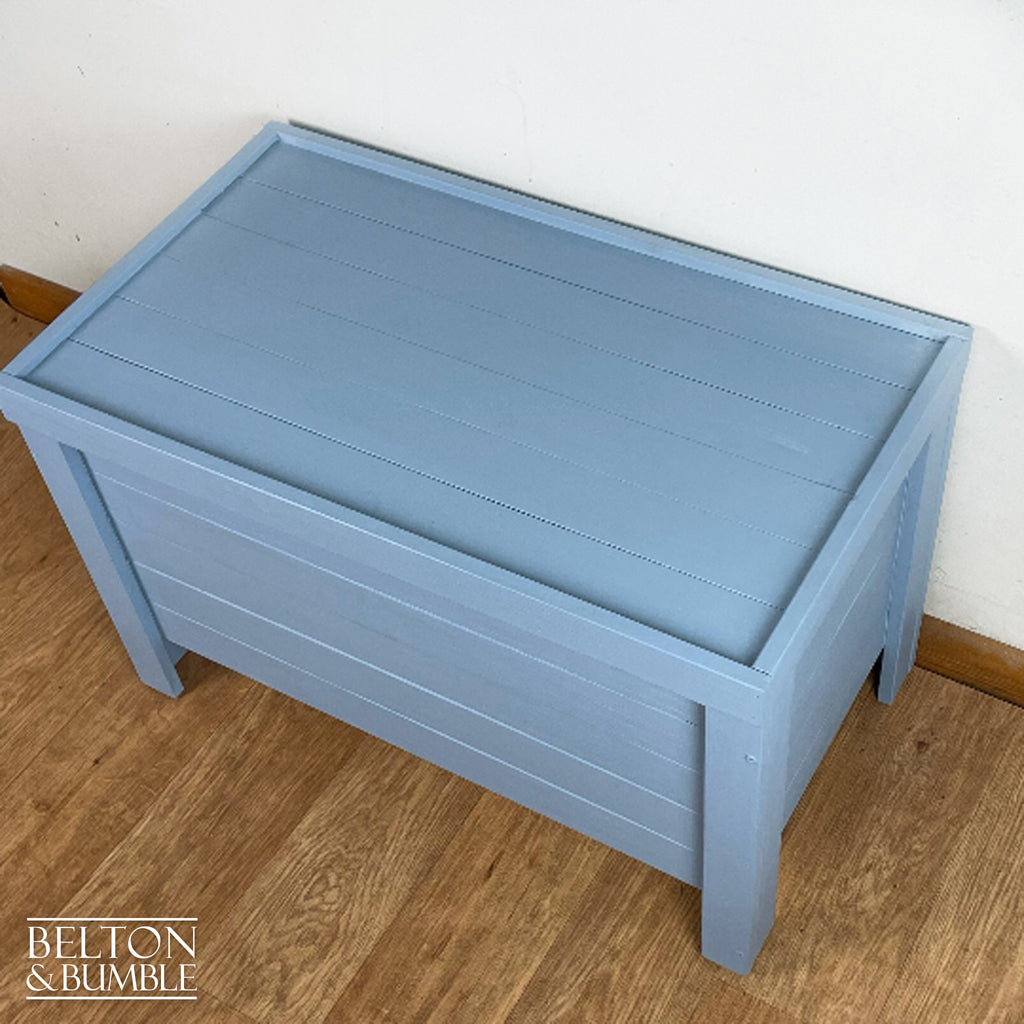 Pine Toy Storage Box in Pale Blue-Belton & Bumble
