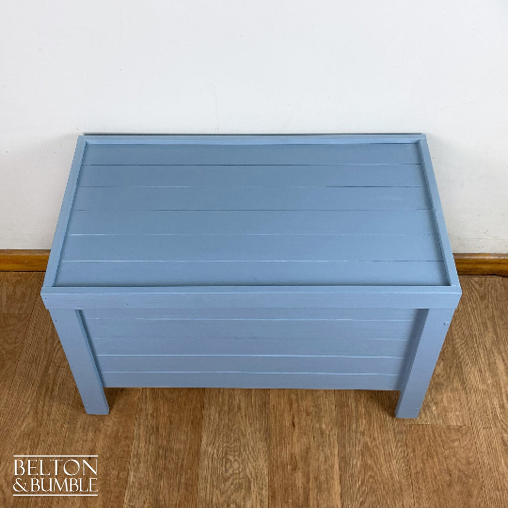 Pine Toy Storage Box in Pale Blue-Belton & Bumble